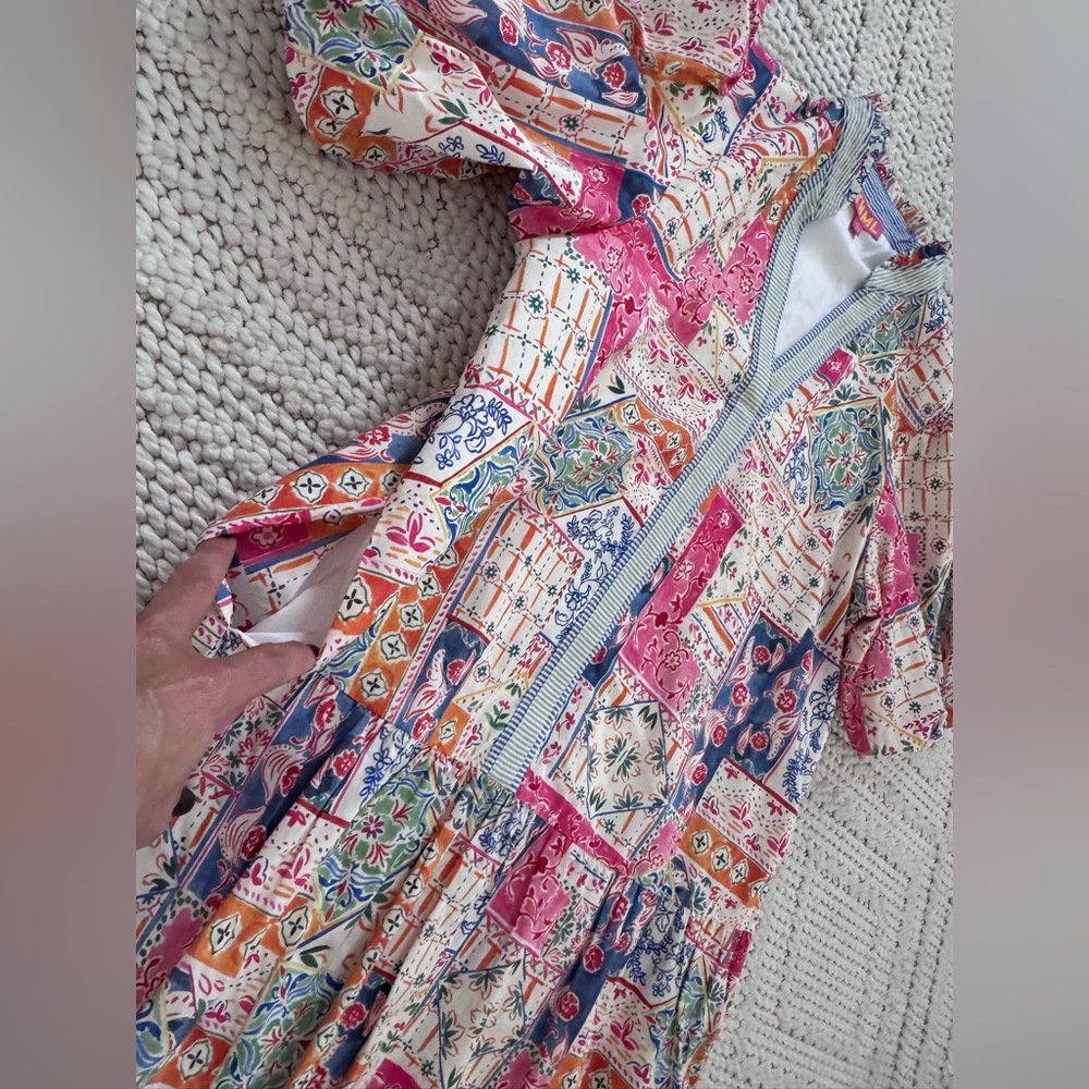 Thml Multicolor Geometric Patchwork Dress - image 3